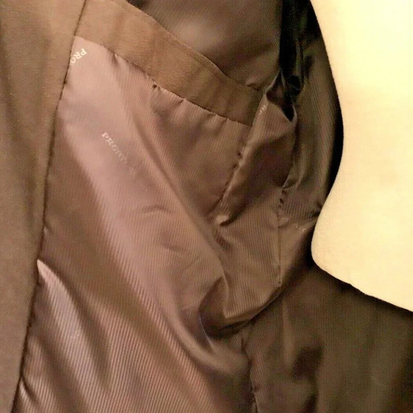 PRONTO UOMO Men Long Sleeve Button Down Fully Lined Collar Brown Shirt Sz Medium - Picture 11 of 13